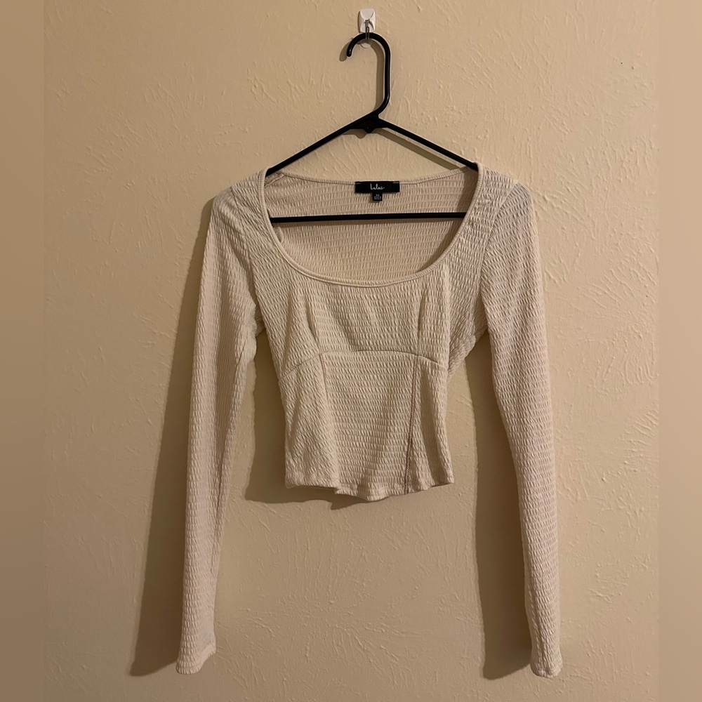 LULU’S Textured Top 🤍🤎